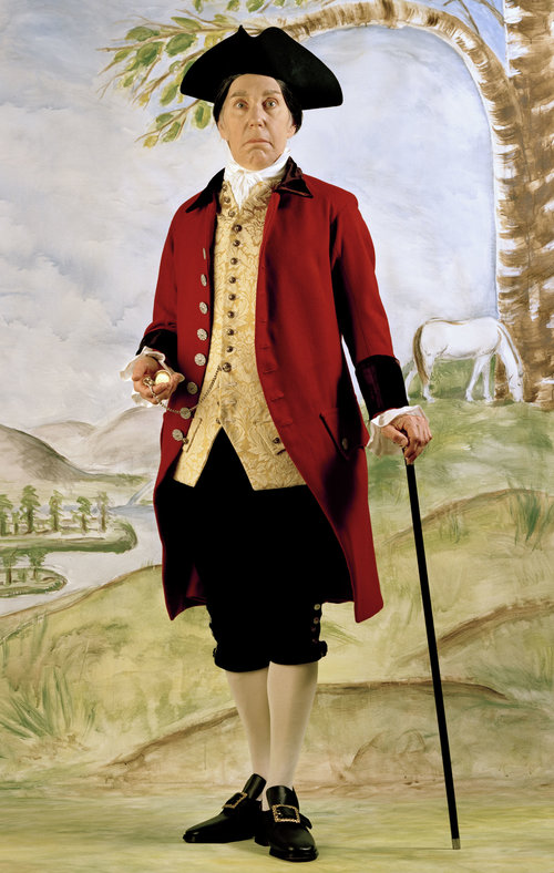 Anne Mavor as her ancestor John Salley, a Revolutionary War-era Indian fighter